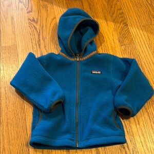 Patagonia Kids Blue Fleece Hoodie